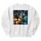 murankoのゴールへの一瞬の瞬間！バスケットボールの魔術師が放つシュート！ Heavyweight Crew Neck Sweatshirt