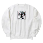 murankoの芸術的なバスケットボール Heavyweight Crew Neck Sweatshirt