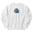 可愛らしいドラゴンのイラストグッズ店の可愛らしいドラゴンマスコット Heavyweight Crew Neck Sweatshirt