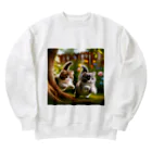 ★curryのかわいいマンチカンズ Heavyweight Crew Neck Sweatshirt