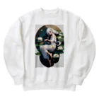 arashi023の蓮花の少女 Heavyweight Crew Neck Sweatshirt