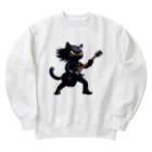 ロック堂のキャットスター Heavyweight Crew Neck Sweatshirt