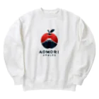 KUMACHOPのあおもりりんごと岩木山 Heavyweight Crew Neck Sweatshirt