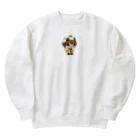 ぱんだまんのサッカー大好き！ Heavyweight Crew Neck Sweatshirt