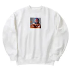 taka-kamikazeの赤ちゃん覆面レスラー2 Heavyweight Crew Neck Sweatshirt