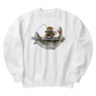 心の森ミュージアム　遊童館のおおいわな Heavyweight Crew Neck Sweatshirt