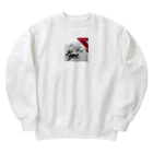 にくまるショップのワンポイント浮世 Heavyweight Crew Neck Sweatshirt