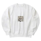 ai美女ショップのチワワのこてつ Heavyweight Crew Neck Sweatshirt