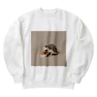 ai美女ショップのちっちゃいﾊﾘﾈｽﾞﾐ🦔 Heavyweight Crew Neck Sweatshirt