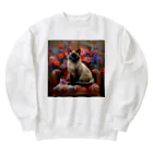 MILIAのシャム猫 Heavyweight Crew Neck Sweatshirt