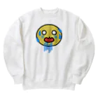 chicodeza by suzuriのやばい顔 Heavyweight Crew Neck Sweatshirt