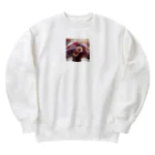 wanwan19711004のフラワーアレンジメント Heavyweight Crew Neck Sweatshirt