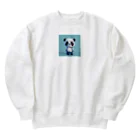 あたらしいぱんだやさんのオーバーオール子パンダ Heavyweight Crew Neck Sweatshirt