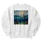 あかいはちの海の生き物 Heavyweight Crew Neck Sweatshirt