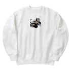 cray299の闘う猫メイド🐾5 Heavyweight Crew Neck Sweatshirt