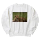 mayura_photoのサバンナのメスライオン Heavyweight Crew Neck Sweatshirt