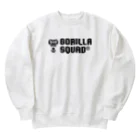 GORILLA SQUAD 公式ノベルティショップのGORILLA SQUAD ロゴ黒 Heavyweight Crew Neck Sweatshirt