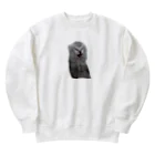 猫ミームグッズの絶望する子猫 Heavyweight Crew Neck Sweatshirt