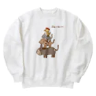 Siderunの館 B2の画伯チックなブレーメンの音楽隊 Heavyweight Crew Neck Sweatshirt