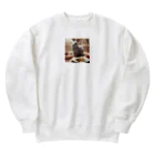 hibiscus_7のほんわかなうさぎ Heavyweight Crew Neck Sweatshirt