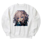 honoka_tの見つめる美少女 Heavyweight Crew Neck Sweatshirt