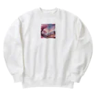 Y.Maeの舞い散る桜 Heavyweight Crew Neck Sweatshirt