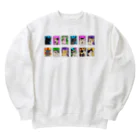 FuchsiaArtのCats Mood Heavyweight Crew Neck Sweatshirt