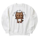 monkeyGのはっぴー猫 Heavyweight Crew Neck Sweatshirt