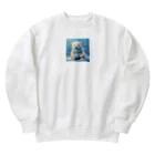 りんりんの可愛いシロクマちゃんショップ　かわいいよ！の白くま Heavyweight Crew Neck Sweatshirt