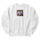 barisukaのマッチョなブルドッグ Heavyweight Crew Neck Sweatshirt