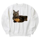 オレはニャン蔵の『猫に小判』オレはニャン蔵 Heavyweight Crew Neck Sweatshirt