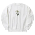 Q_kyuのアンティークリリー Heavyweight Crew Neck Sweatshirt