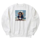 マジカルメッセージのネズミの水兵 Heavyweight Crew Neck Sweatshirt