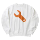 ひまやねんのスパナ おれんじ Heavyweight Crew Neck Sweatshirt