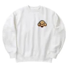 わんこグッズしょっぷcooのはにかみプードル Heavyweight Crew Neck Sweatshirt