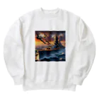 「動物ミリ屋」の先人たちの戦い Heavyweight Crew Neck Sweatshirt