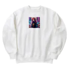 saka7914のサイバー女子 Heavyweight Crew Neck Sweatshirt