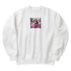 s30zcの水遊びが楽しいトイプードル Heavyweight Crew Neck Sweatshirt