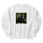 tomyちゃんの考える猿 Heavyweight Crew Neck Sweatshirt