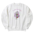 Aloha Mark "SUZURI shop"のtabenaide うさぎ Heavyweight Crew Neck Sweatshirt