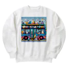 neko_shopの猫の集会　バス編 Heavyweight Crew Neck Sweatshirt