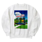 GALLERY misutawoのアメリカ テキサスのクラシックカー Heavyweight Crew Neck Sweatshirt