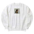 クリティカルクローのお辞儀するサルくん Heavyweight Crew Neck Sweatshirt