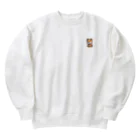 わんこグッズしょっぷcooの子犬の柴犬くん Heavyweight Crew Neck Sweatshirt