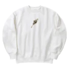 motsunabeeのpearl clip, unique, new design, special Heavyweight Crew Neck Sweatshirt