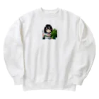 大地の宝物の今日は、ほうれん草で良いですか？ Heavyweight Crew Neck Sweatshirt