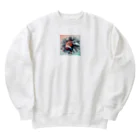 Kare-Raisuのアメフト　ボール　おしゃれ Heavyweight Crew Neck Sweatshirt