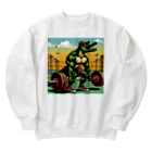 マッチョなクロコダイルのマッチョなクロコダイル　デットリフトver. Heavyweight Crew Neck Sweatshirt