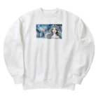 ZUCCOの氷の精霊と夜の森の秘密 Heavyweight Crew Neck Sweatshirt