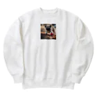 ODDS-345のボールで遊ぶパグ Heavyweight Crew Neck Sweatshirt